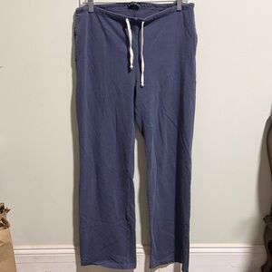 Brandy Melville Blue Pants with White Drawstring